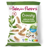 Ganchos orgânicos de trigo sarraceno e pimenta 75 g - Le Pain des Fleurs