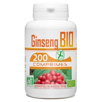 Raiz de Ginseng Vermelho Bio 400 mg 200 comprimidos - GPH Diffusion