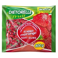 Rebuçados de Morango sem açúcar 800 g (Morango) - Dietorelle