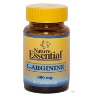 L-Arginina 50 cápsulas de 500mg - Nature Essential