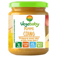 Frascos de maçã Vinceebaby Marmelo 4 meses 120 g - Vegebaby