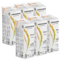 Pacote de Bebida de Arroz 6 unidades de 1L - Amandin