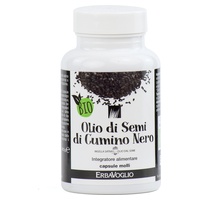 Cominho preto - pérolas de óleo de semente de cominho preto 'orgânico' 120 pérolas - Erbavoglio