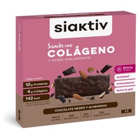 Barras de colágeno com sabor de chocolate e amêndoa 3 barras (Chocolate - Amêndoa) - Siaktiv