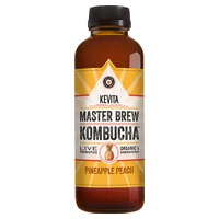 Master Brew Kombucha Abacaxi Pêssego 450 ml - Kevita