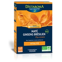 CIP Vitality Fair Trade Mate e Ginseng Brasileiro 20 ampolas de 10ml - Dietaroma