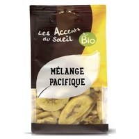 Mistura do Pacífico (chips de banana, mamão, abacaxi, manga) 125 g - Accent Bio