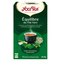 Balanço de chá verde 17 saquetas de infusão de 30.6g - Yogi