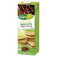 Biscoitos Recheados de Cacau 225 g - Valpibio