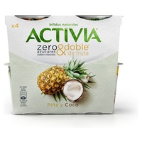 Activia Abacaxi e Coco 4 unidades - Activia