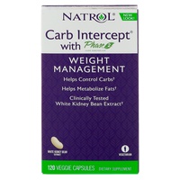 Carb Intercept con Phase 2 120 cápsulas vegetais - Natrol