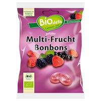 Biodeta Rebuçados recheados de várias frutas 75 g - Biocop