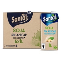 Bebida de soja sem açúcar 6 unidades de 1L - Santal