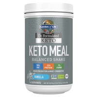 Dr. formulated keto meal, baunilha 672 g de pó - Garden of Life