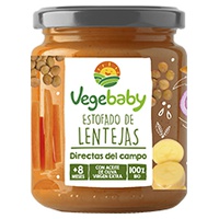 Boião Guisado de Lentilhas Bio (a partir de 8 meses) 190 g - Vegebaby