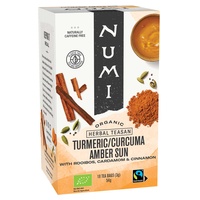 Infusão de cúrcuma Sol Ámbar bio comércio justo 18 saquetas de infusão (Curcuma) - Numi