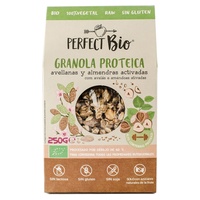 Granola de proteína de avelã e amêndoa bioativada 250 g (Avelã - Amêndoa) - Perfect Bio