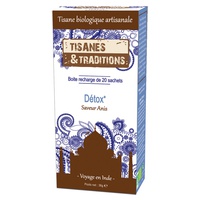 Recarga Detox Bio 20 saquetas de infusão - Tisanes & Traditions