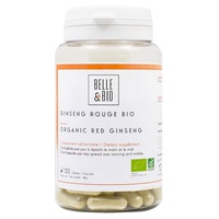 Ginseng vermelho orgânico 120 cápsulas vegetais - Belle et Bio