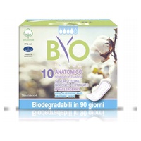 Algodão Absorventes Anatômicos - Capa Bio Compostável 10 unidades - Byointima