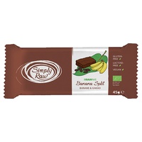 Brownie Vegan com com Banana e Cacau 1 barra de 45g - Simply Raw