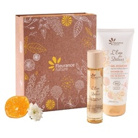 Caixa de flores brancas cítricas: perfume l'eau des délices com flores cítricas e brancas 50ml + gel de banho perfumado l'eau des délices 200ml 1 unidade - Fleurance Nature