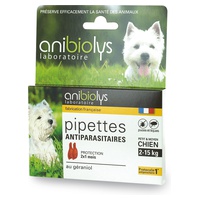 Pipetas Antiparasitárias Cães Pequenos e Médios 2 unidades - Anibiolys