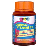 Pediakid goma vitamina D3 morango - caixa de comprimidos 60 comprimidos - Pediakid