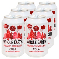 Refrigerante à base de cola sem açúcar 6 unidades de 330ml - Whole Earth