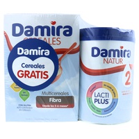 Embalagem Damira Natur 2 + Cereais de Fibra 800 g + cereais livres - Damira