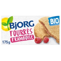 Bolachas Recheadas de Framboesa Bio 175 g - Bjorg