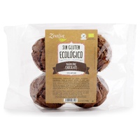 Bolinhos de chocolate bio sem glúten 4 unidades de 140g - Zealia