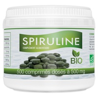 Comprimidos de Spirulina Bio 500 mg 500 comprimidos - GPH Diffusion