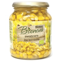 Milho doce pronto em vidro 340 g - Bionova bio organic