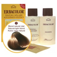 Erbacolor 8 loiro natural claro 120 ml - Erbacolor