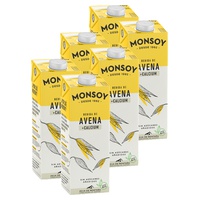 Pacote de bebidas bio de aveia e cálcio 6 unidades - Monsoy