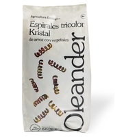 Espirais tricolor Kristal de arroz com vegetais 500 g - Oleander