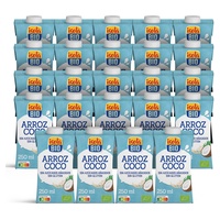 Pacote de mini bebida de bio arroz e coco 24 unidades de 250ml - Isola Bio