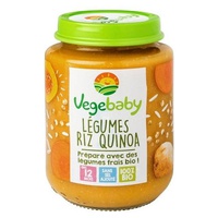 Frascos de bebê Legumes Arroz Quinoa 12 meses 190 g - Vegebaby