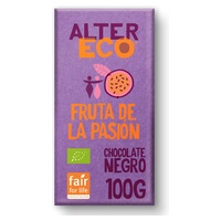 Chocolate preto com maracujá orgânico 100 g - Altereco