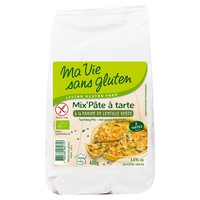 Mix' Massa de Tarte com Farinha de Lentilha Verde Bio 400 g - Ma Vie sans Gluten