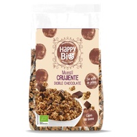 Muesli de chocolate amargo crocante 375 g - Happy Bio