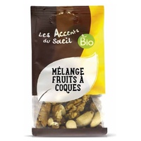 Mistura de nozes (amêndoas brancas, amêndoas, avelãs, sementes de nozes, nozes) 125 g - Accent Bio