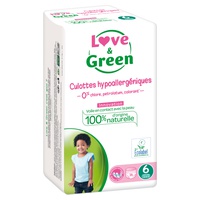 Love & Green Hypoallergéniques T6x16 Culottes 16 unidades - Love & Green