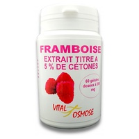 Extrato de Framboesas 60 cápsulas de 250mg - Vital Osmose