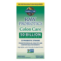 Raw Probiotics Colon Care (Estável) 30 cápsulas vegetais - Garden of Life