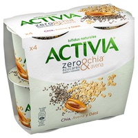 Activia Zero chia e aveia 4 unidades - Activia