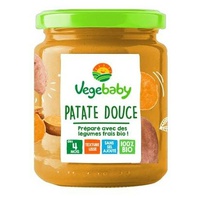 Frascos de batata doce Vegébaby para bebê 4 meses 2 unidades - Vegebaby