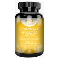 Vitamina D3 4000 IU Reforçada com Zinco 30 cápsulas - Vecos