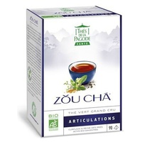 Zou Cha Bio Sencha chá verde da China com açafrão e Meadowsweet - articulações 90 saquetas de infusão - Thé de la Pagode